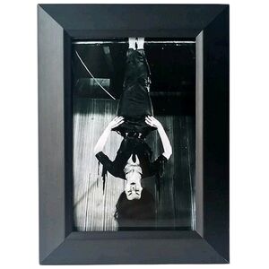 Vintage Bat Vampira Horror Queen Gothic Punk Retro 60s Punk Rock Bat Framed Art